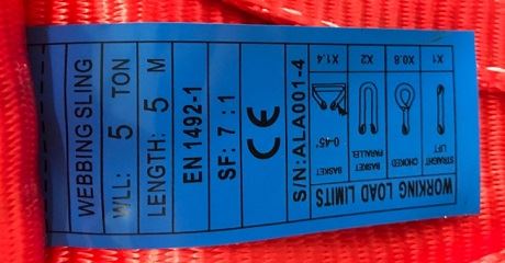 tag for webbing sling(001)